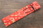 Japanese Style Knife Roll RedHexagon 1 Pocket - Japanny-SP