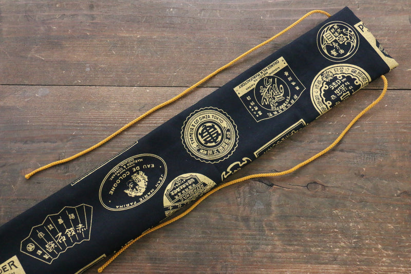 Japanese Style Knife Roll Goldlogo 1 Pocket - Japanny-SP