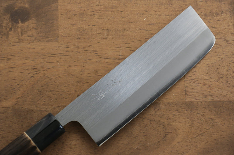 Seisuke SG2 Nakiri  165mm Mango de Madera de Castano Quemada - Japanny-SP