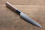 Sakai Takayuki 45 Layer Damascus Japanese Chef's Santoku Knife 180mm & Petty Knife 150mm with Shitan Handle Set - Japanny-SP