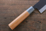 Nao Yamamoto Acero Blanco No.2 Kurouchi Damasco Santoku  170mm Mango de Cerezo Americano - Japanny-SP