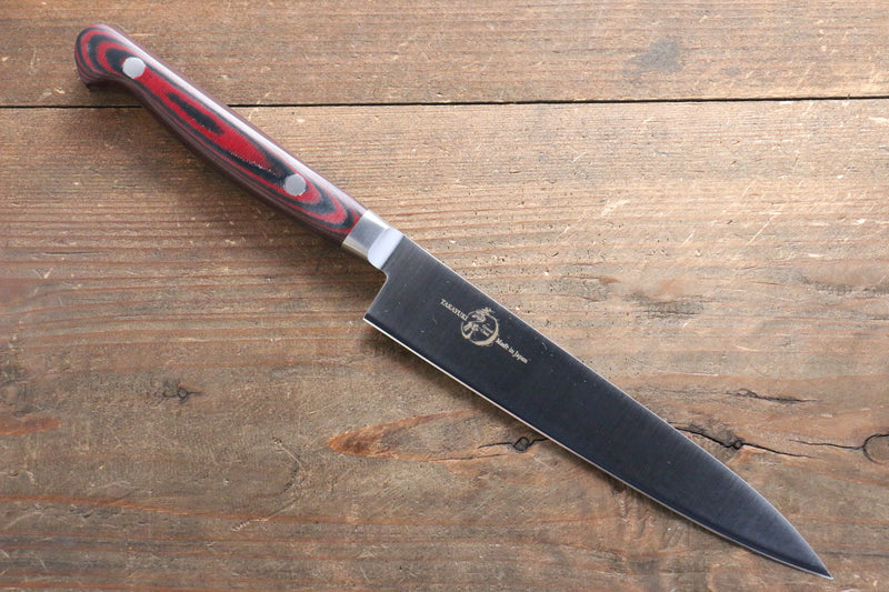 Sakai Takayuki Gran Chef Gran Chef Acero Sueco Petty-Utilitario 150mm Mango de Micarta cafe - Japanny-SP