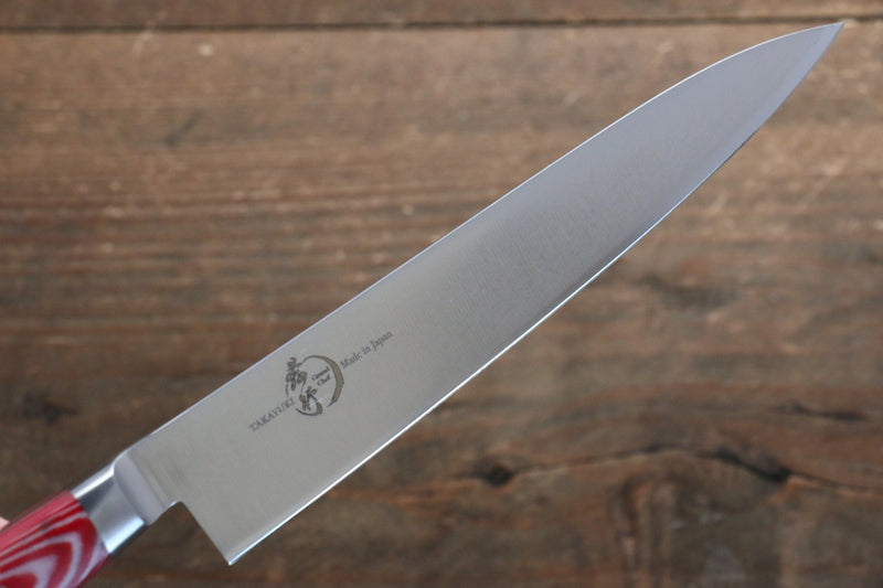 Sakai Takayuki Gran Chef Gran Chef Acero Sueco Petty-Utilitario 150mm Mango de Micarta Roja - Japanny-SP