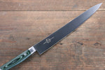 Sakai Takayuki Gran Chef Gran Chef Acero Sueco Sujihiki 240mm Mango de Micarta verde - Japanny-SP