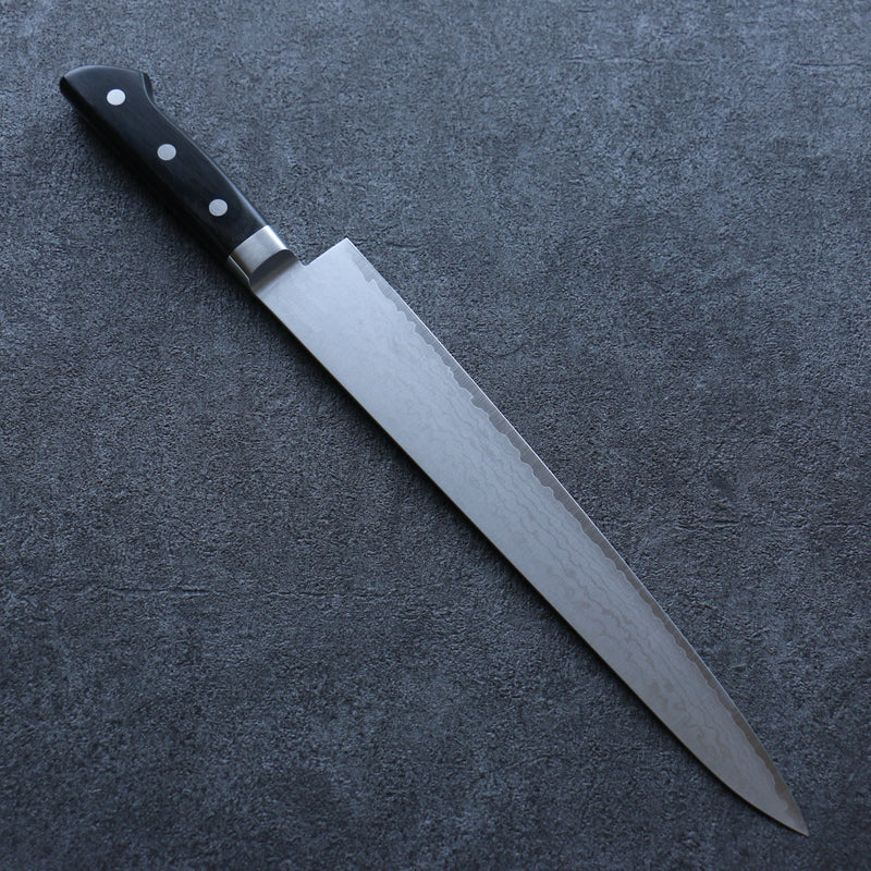 Seisuke VG10 Damasco Sujihiki  270mm Mango de Madera de Pakka Negra - Japanny-SP