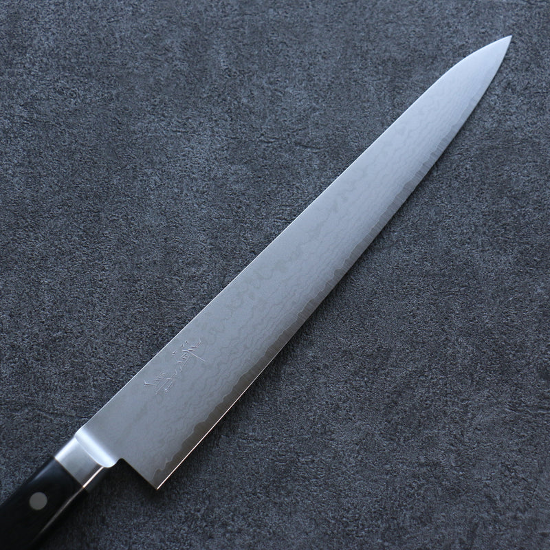 Seisuke VG10 Damasco Sujihiki  270mm Mango de Madera de Pakka Negra - Japanny-SP