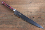 Sakai Takayuki Gran Chef Gran Chef Acero Sueco Sujihiki 240mm Mango de Micarta cafe - Japanny-SP