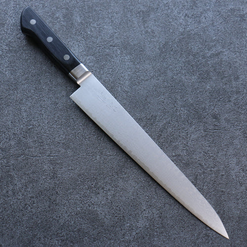 Seisuke VG10 Damasco Sujihiki  240mm Mango de Madera de Pakka Negra - Japanny-SP