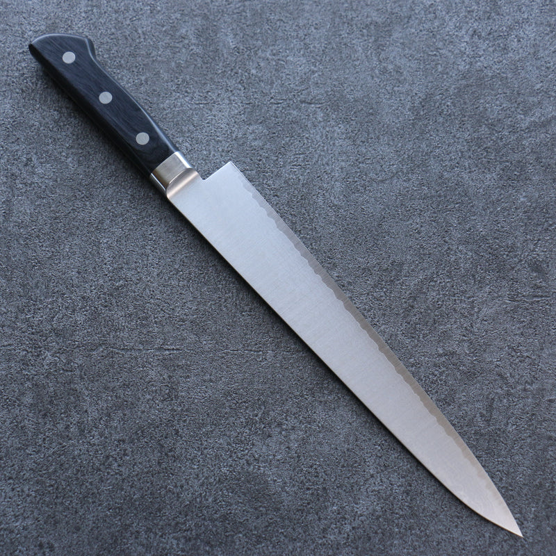 Seisuke VG10 Damasco Sujihiki  240mm Mango de Madera de Pakka Negra - Japanny-SP