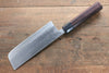 Takayuki Iwai Acero Azul No.2 Damasco Nakiri  170mm Mango de Shitan - Japanny-SP