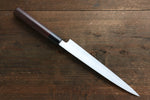 Takayuki Iwai Acero Azul No.2 Kurouchi Yanagiba  210mm Mango de Shitan - Japanny-SP