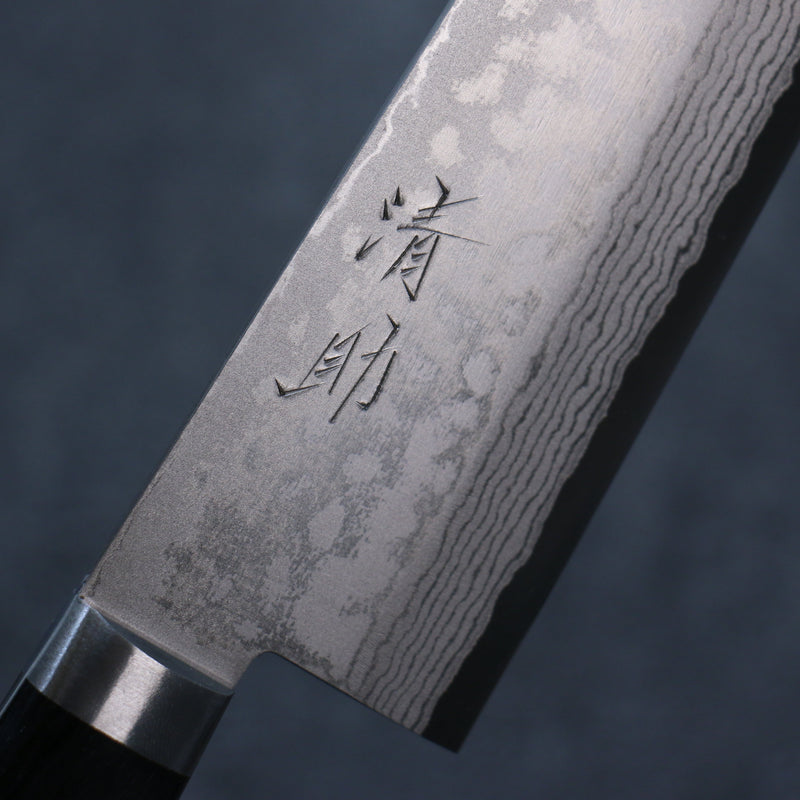 Seisuke VG10 Damasco Santoku  165mm Mango de Madera de Pakka Negra - Japanny-SP