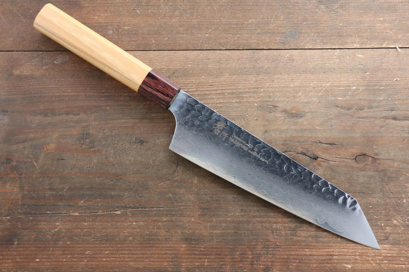 Sakai Takayuki VG10 Damasco de 33 Capas Kengata Gyuto  190mm Mango de Keyaki (Olmo Japones) - Japanny-SP