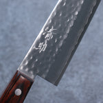 Seisuke VG1 Martillado Santoku  165mm Mango de Caoba - Japanny-SP