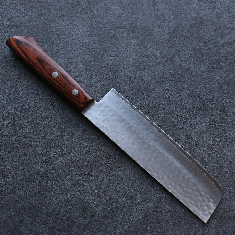 Seisuke VG1 Martillado Nakiri  165mm Mango de Caoba - Japanny-SP