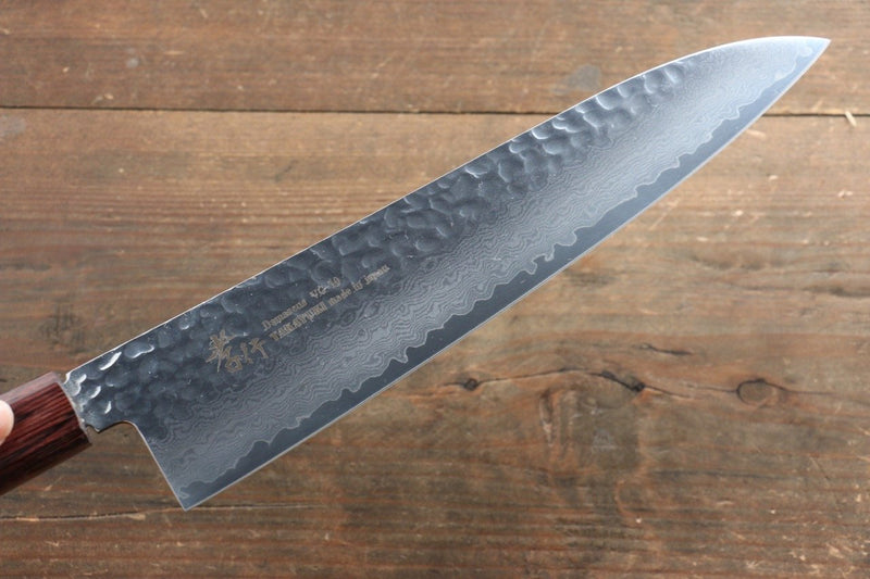 Sakai Takayuki VG10 Damasco de 33 Capas Gyuto  240mm Mango de Keyaki (Olmo Japones) - Japanny-SP