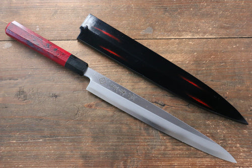 Sakai Takayuki Yanagiba Knife World Sushi Skills Institute Special Edition Red - Japanny-SP