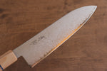 Seisuke VG10 Damasco Santoku  180mm Mango de madera blanca - Japanny-SP