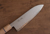 Seisuke VG10 Damasco Santoku  180mm Mango de madera blanca - Japanny-SP