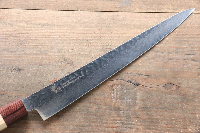 Sakai Takayuki VG10 Damasco de 33 Capas Sujihiki  240mm Mango de Keyaki (Olmo Japones) - Japanny-SP