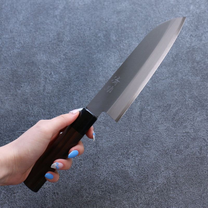 Seisuke Super Azul Kasumitogi Santoku  165mm Mango de Shitan - Japanny-SP