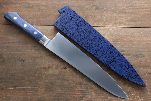 Seisuke Seiten Molibdeno Gyuto  210mm Mango de Madera de pakka azul  con Funda - Japanny-SP