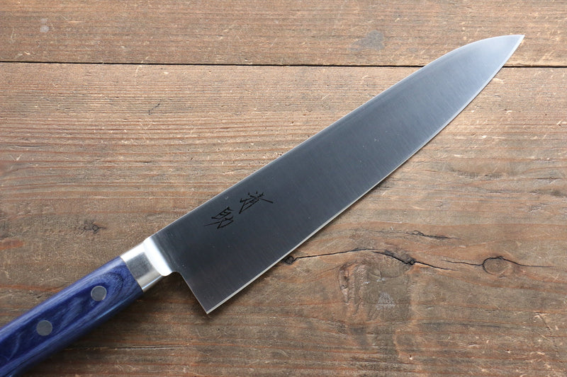 Seisuke Seiten Molibdeno Gyuto  210mm Mango de Madera de pakka azul  con Funda - Japanny-SP