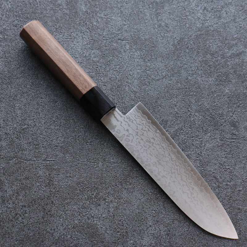 Seisuke VG10 Damasco Santoku  165mm Mango de Nogal - Japanny-SP