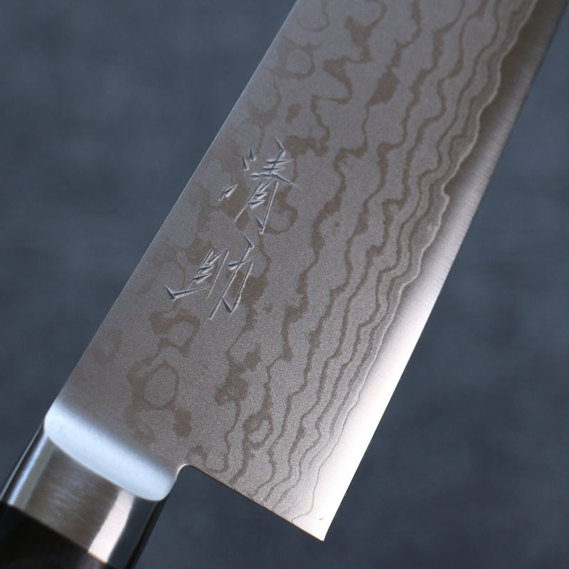 Seisuke VG10 Damasco Gyuto  210mm Mango de Madera de Pakka Negra - Japanny-SP