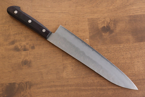 Seisuke Budou Acero de Plata No.3 Nashiji Gyuto  210mm Mango de Madera de pakka morado - Japanny-SP