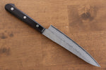 Seisuke Budou Acero de Plata No.3 Nashiji Petty-Utilitario  135mm Mango de Madera de pakka morado - Japanny-SP