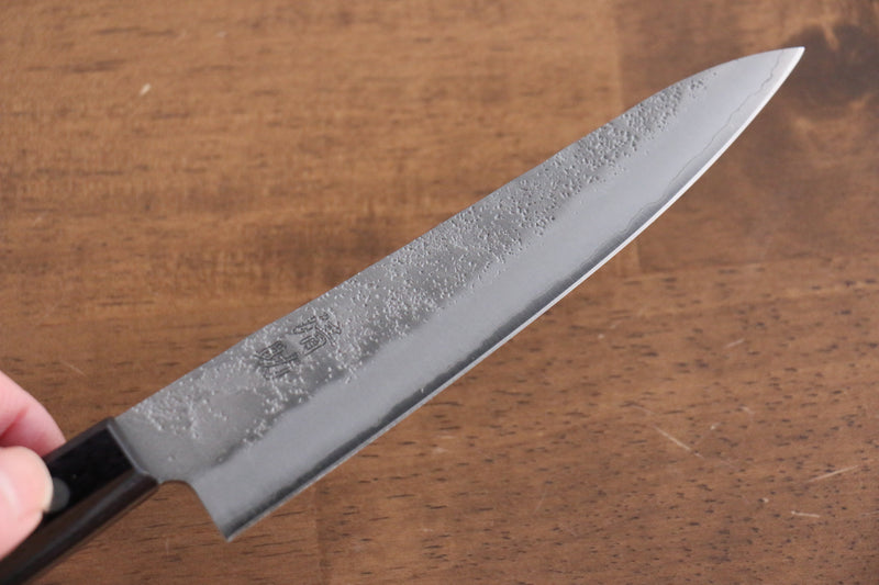 Seisuke Budou Acero de Plata No.3 Nashiji Petty-Utilitario  135mm Mango de Madera de pakka morado - Japanny-SP