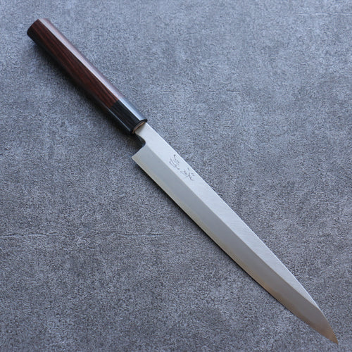 Seisuke Acero Azul Kasumitogi Yanagiba  240mm Mango de Palisandro - Japanny-SP