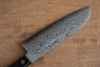 Nao Yamamoto VG10 Damasco Santoku  170mm Mango de Madera de Pakka Negra - Japanny-SP