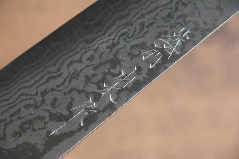 Nao Yamamoto VG10 Damasco Gyuto  210mm Mango de Madera de Pakka Negra - Japanny-SP