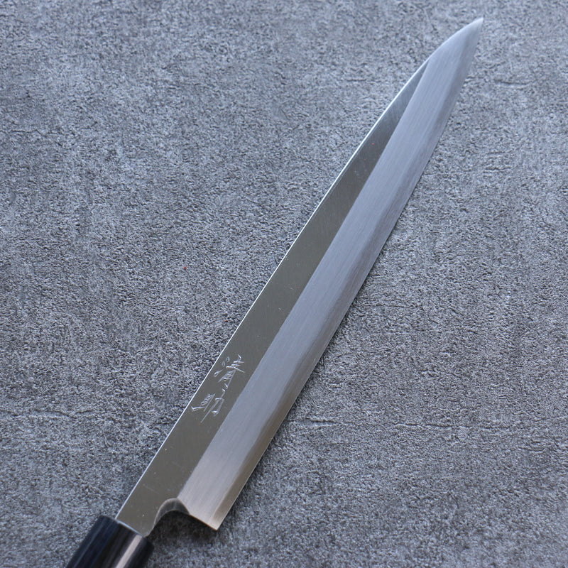 Seisuke Acero Blanco Kasumitogi Yanagiba  240mm Mango de Palisandro - Japanny-SP