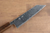 Seisuke Nami AUS10 Damasco con Terminado de Espejo Bunka 180mm Mango de Roble - Japanny-SP