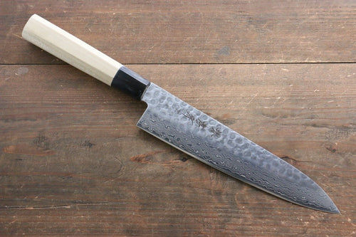 Sakai Takayuki AUS10 Damasco de 45 Capas Gyuto  210mm Mango de Magnolia - Japanny-SP