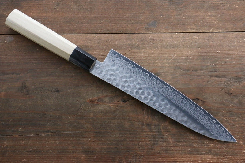 Sakai Takayuki AUS10 Damasco de 45 Capas Gyuto  210mm Mango de Magnolia - Japanny-SP