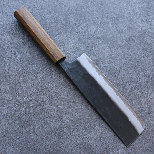 Kyohei  Shindo Acero Azul Terminado Negro Nakiri  170mm Mango de Laquerado de arce vivo - Japanny-SP