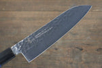 Sakai Takayuki VG10 de 33 Capas Damasco Martillado Santoku  170mm Mango de Laca Negra - Japanny-SP