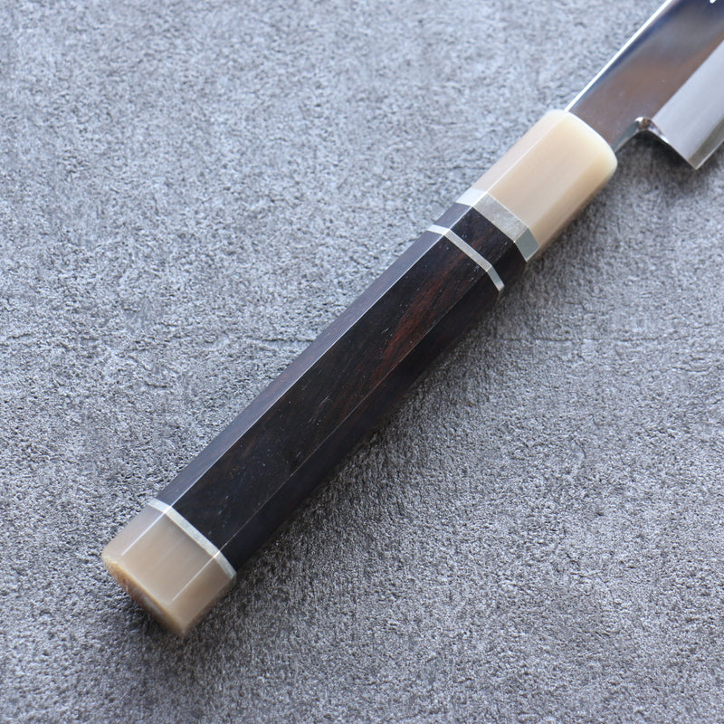 Sakai Takayuki Zangetsu Acero de Plata No.3 Terminado de Espejo Sakimaru Yanagiba  330mm Mango de Madera de ebano  con Funda - Japanny-SP