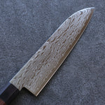 Seisuke AUS10 Espejo Cruzado Santoku  180mm Mango de Madera de Pakka Cafe - Japanny-SP