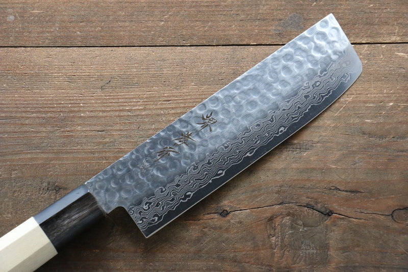 Sakai Takayuki AUS10 Damasco de 45 Capas Nakiri  160mm Mango de Magnolia - Japanny-SP