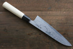 Shigeki Tanaka Acero Azul No.2 Damasco de 17 Capas Damasco Gyuto  180mm Mango de Magnolia - Japanny-SP