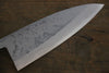 Hideo Kitaoka Acero Blanco No.2 Damasco Deba  150mm Mango de Shitan - Japanny-SP