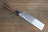 Hideo Kitaoka Acero Blanco No.2 Damasco Kakugata Usuba  180mm Mango de Shitan - Japanny-SP