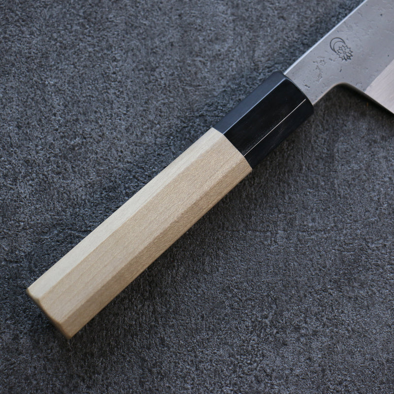 Kikuzuki Acero Blanco No.2 Nashiji Gyuto  210mm Mango de Magnolia - Japanny-SP