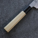 Kikuzuki Acero Blanco No.2 Nashiji Kiritsuke Petty, Utilitario  135mm Mango de Magnolia - Japanny-SP