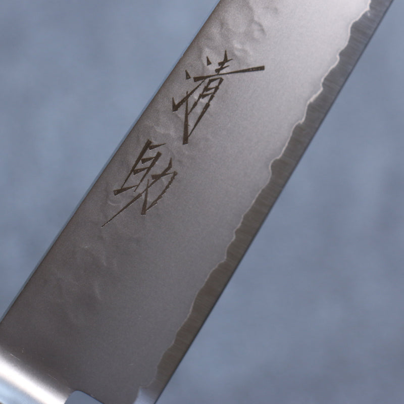 Seisuke VG5 Martillado Kasumitogi Sujihiki  240mm Mango de Madera de Pakka Negra - Japanny-SP